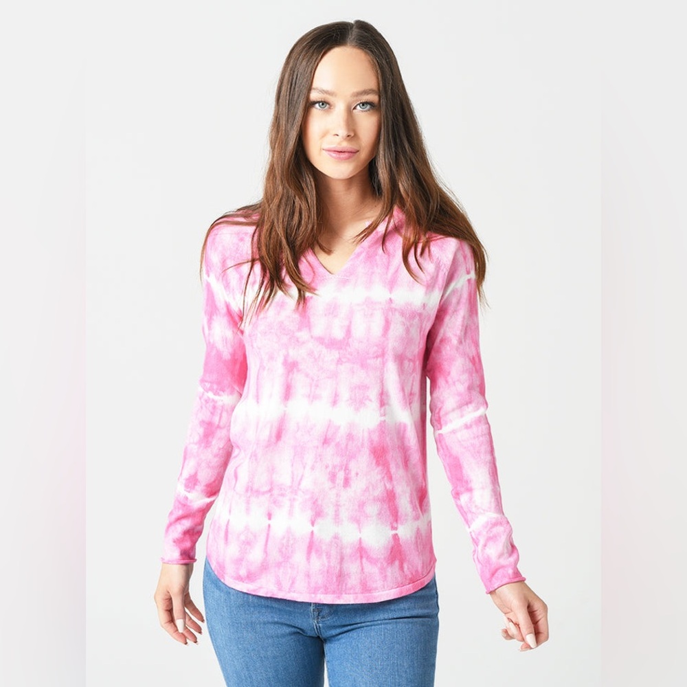 🩷 🤍 Project J pink tie-dye long-sleeve top